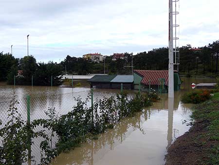 Poplava Buje, Sportska zona 18./19.09.2010.