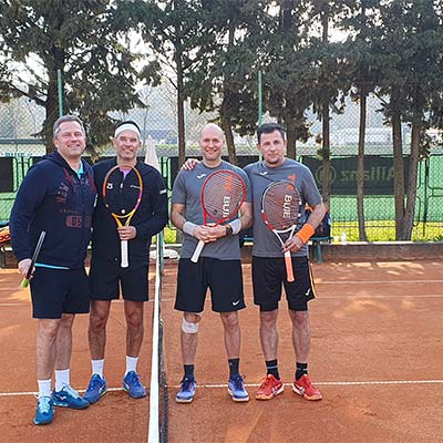 Par 85+: Stjepan Tomljanović, Mario Župančić - Stasić - Stojanović: 0/6, 5/7