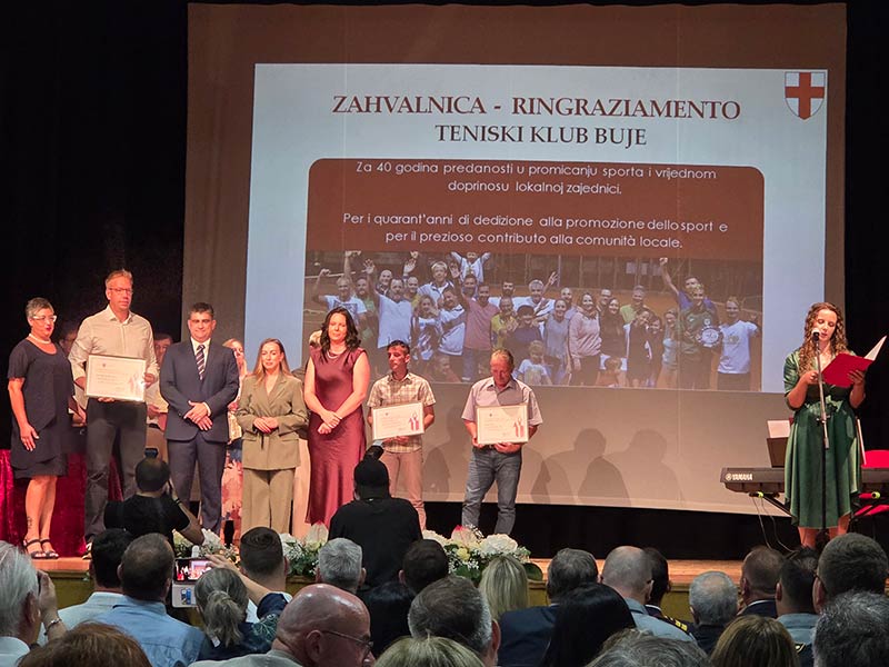 Tenis klub Buje dobitnik priznanja za 40 godina rada